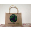 Promotional Logo Printed Jute Tote Bag